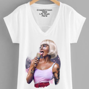 camiseta chica helado
