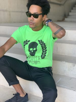 camiseta verde corona