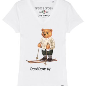 camiseta Bear Sky cuello pico