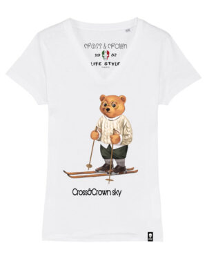 camiseta Bear Sky cuello pico