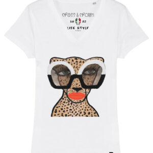 Camiseta Leopard glasses