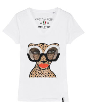 Camiseta Leopard glasses