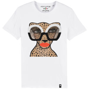 Camiseta Leopard glasses