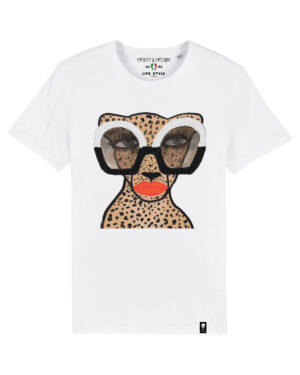 Camiseta Leopard glasses