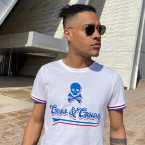 Camiseta escudo azul